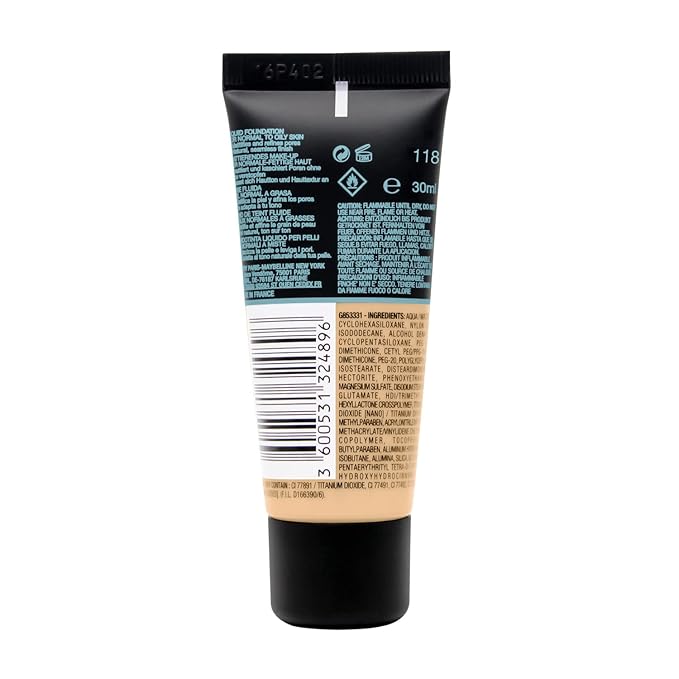 Maybelline New York Fit Me Matte & Poreless Foundation 118 Light Beige 30ml