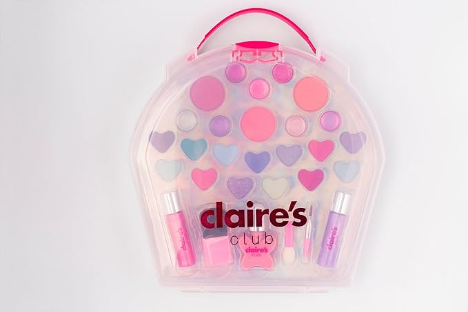 Claire's Club Pink Cupcake Makeup Case- Designed for Little Girls Ages 3 to 6