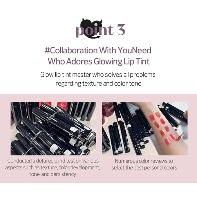 ETUDE Over Growy Lip Stain Tint, Fake Red, 0.1 oz (3 g), Lipstick, Glossy Finish, Highly Moisturizing, Melotint, Plush, Glossy, Volume, Vegan Certified