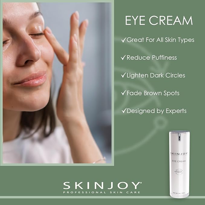 Eye Cream with Caffeine, Peptide, Vitamin B5, Skin Care Eye Cream for Dark Circles and Puffiness, Dark Circles Under Eye Treatment - 30 ml