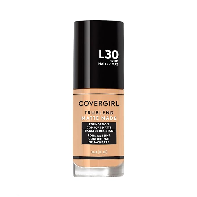 Covergirl Trublend Matte Made Liquid Foundation, L30 Golden Ivory, 1.014 Fl Oz