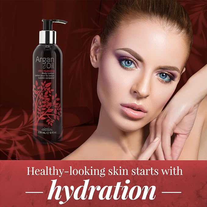 Body Drench Ultra Hydrating Body Lotion with Argan Oil - Nourishing & Moisturizing Body Lotion for Dry Skin, 8 fl oz