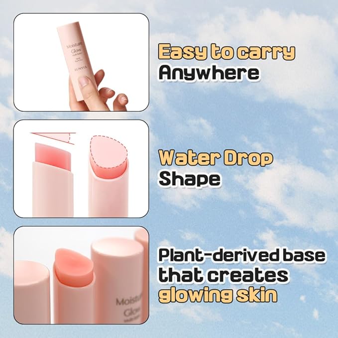 EUNYUL Moisture Glow Multi Balm Stick 0.35 Oz. Facial Balm for Hydrating & Nourishing