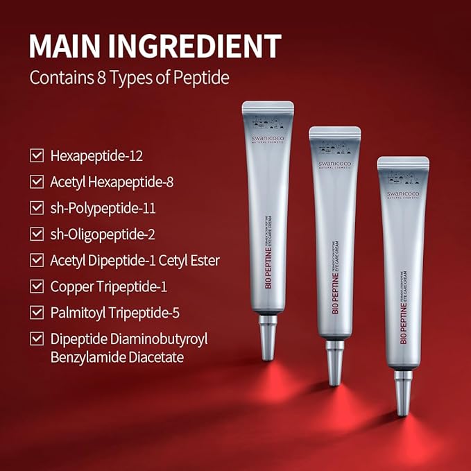 Fermentation Peptine Eye Care Cream (Tube 20ml), Improve Dark Circles, Anti-Aging, Contains 8Types of Peptide, Wrinkles, Daily Wrinkle Eye Cream