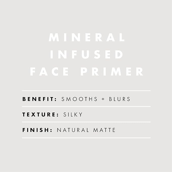 e.l.f. Mineral Infused Face Primer, Primer For A Smooth Foundation Base, Fills In Fine Lines & Refines Complexion, Vegan & Cruelty-free, Small