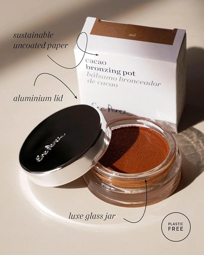 Ere Perez - Cacao Bronzing Pot | Vegan, Cruelty-Free, Clean Beauty (Playa, 0.26 oz | 7.5g)