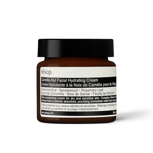 Aesop Camellia Nut Facial Hydrating Cream | Daily Moisturizer For Dry And Sensitive Skin | Provides Immediate Relief From Dryness | Blend Of Nut And Plant Extracts | 2.1 oz / 60mL