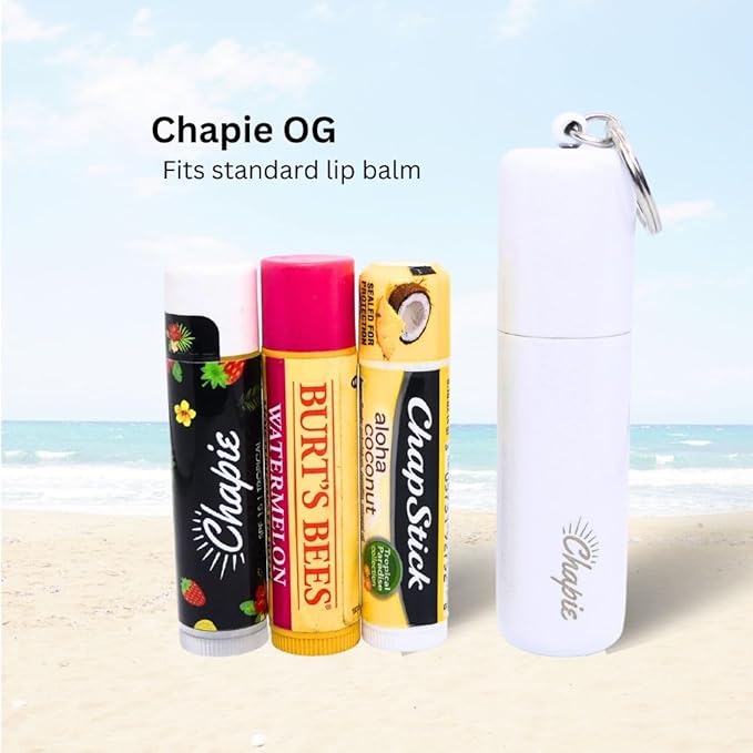 OG | Vacuum Insulated Lip Balm Keychain Holder, Prevents Melting & Messes | 3-Pack (Earth)