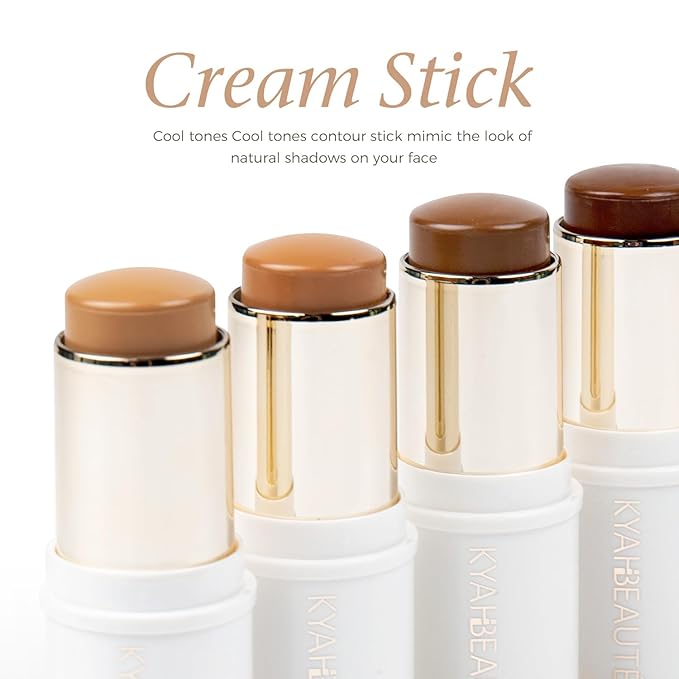 Contour Stick Makeup, Cream Contour Stick for A Naturally Sculpted Look,Long-Wear & Hydrating Formula, Buildable Color for Fair to Fair Light | Vegan & Cruelty-Free | 15g/0.53fl.Oz