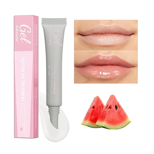 Glow Lip Balm, Hydrating Moisturizing Lip Balm for Dry Cracked Lips, Sheer Tint Color, Shiny Glossy, Long Lasting Lip Moisturizer Nourishing Lip Care Lip Repair Gel Peptide Lip Treatment ChapStick-02#