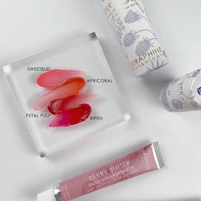 Seraphine Botanicals - Berry Butter - Tinted Vegan Lip Butter (Ripen) - Vegan Formula, Cruelty-Free