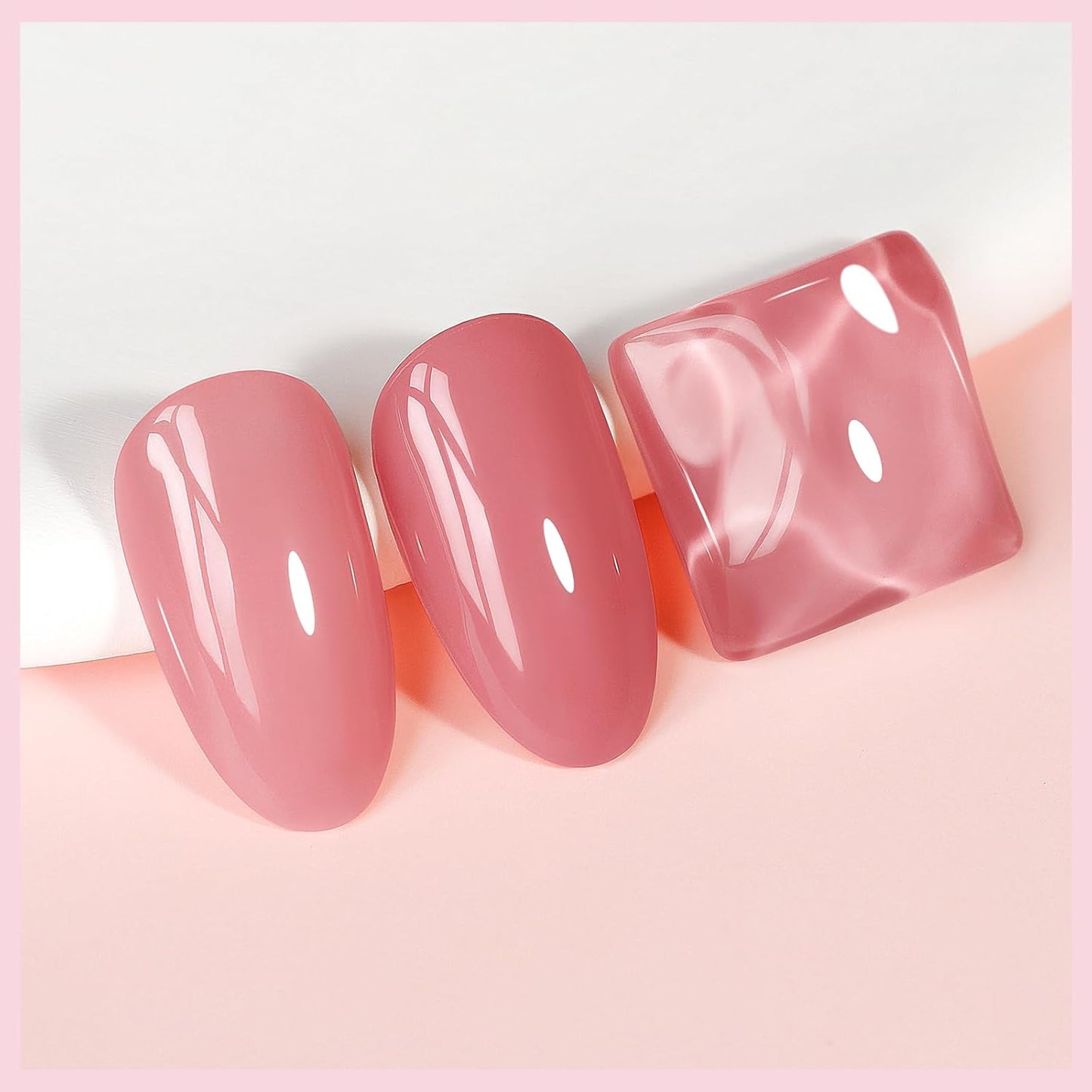 Nail Polish Quick Dry Pink Nail Lacquer Sheer Color, Regular Fast Drying Fingernail Polish Bulk Non Gel Long-Lasting DIY Salon Gift For Women