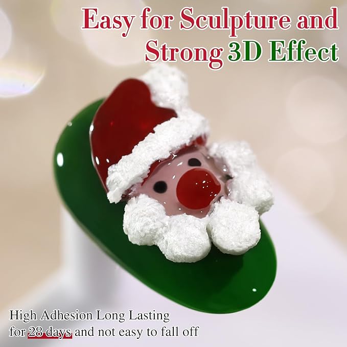 Double Rhythm 3D Nail Gel Solid Sculpting Gel for Nail Art Non-Sticky Hard Gel for Building Carving Molding Nail Extension Soak Off UV/LED Salon Home DIY 0.5 Oz (Gypsum White)