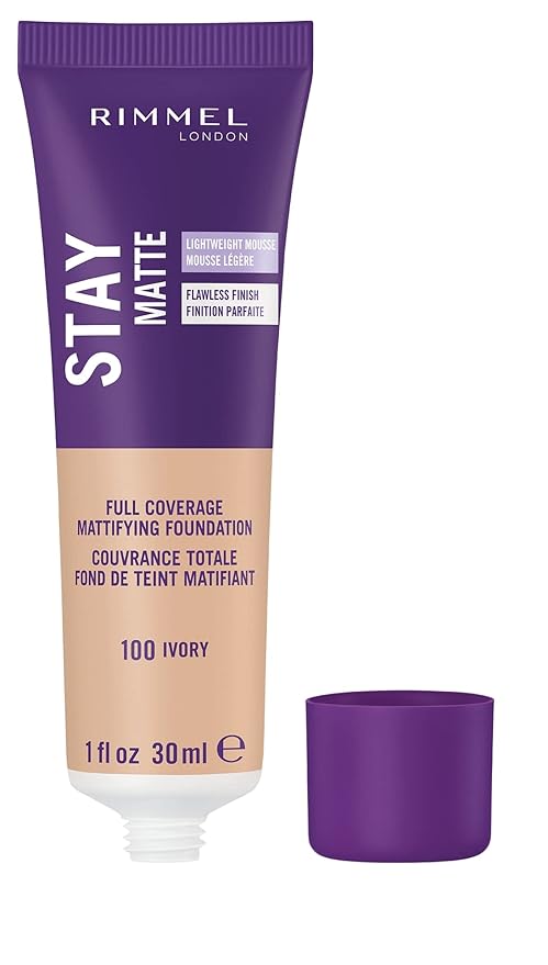 Rimmel Stay Matte Foundation, Ivory, 1 Fluid Ounce (Pack of 2)