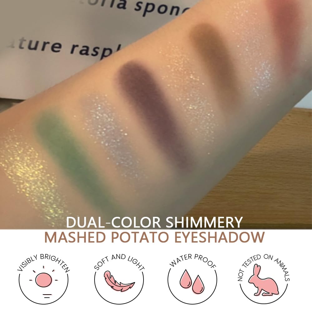 AMY'S DIARY 2 ColorLime Gold Shimmer+Emerald Green Matte Eyeshadow Palette – Shimmer matte Shades eye shadow for Eye Makeup, Long-Lasting & Highly Pigmented, Vegan & Cruelty-Free for woman