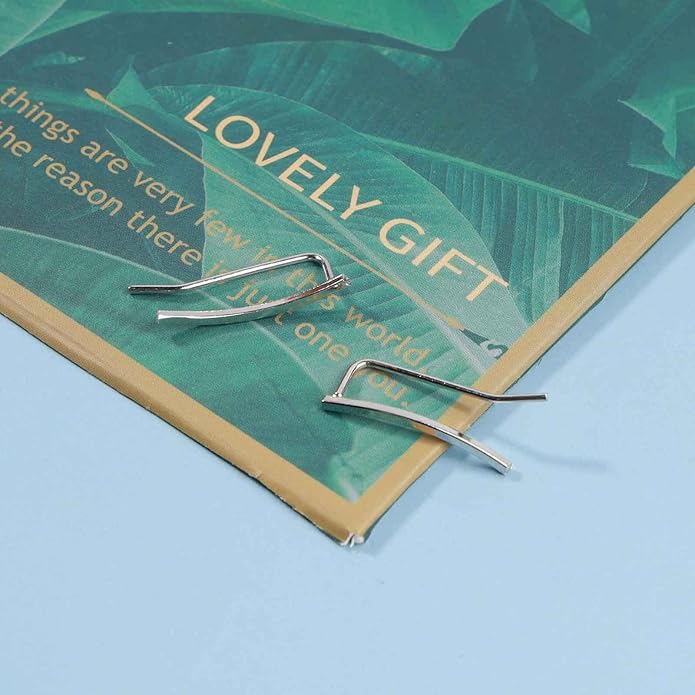 Boho Bar Ear Climber Earrings Gold Stick Studs Earrings Bar Ear Crawler Earrings Geometric Minimalist Earrings Jewelry for Women and Girls