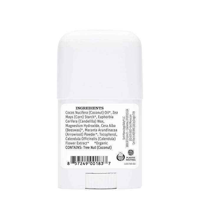 Earth Mama Mini Deodorant Travel Set | Safe for Sensitive Skin, Pregnancy and Breastfeeding, Contains Organic Calendula with No Fragrance Chemicals, No Baking Soda or Aluminum (4-Pack)