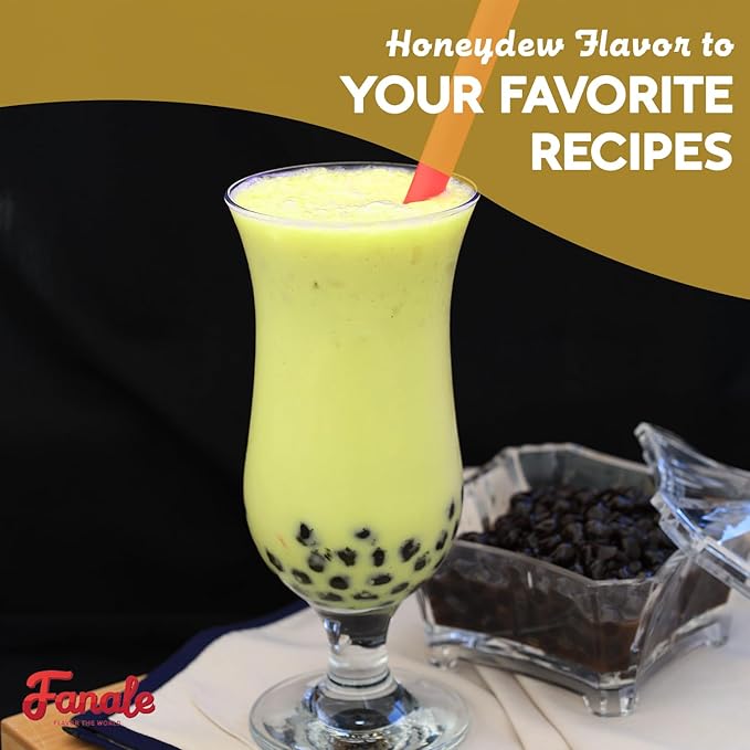 Fanale Premium Honeydew Bubble Tea Flavoring Powder | Perfect for Baking, Smoothies, Desserts and Drinks | Instant Flavoring Powder for Boba Milk Tea - 2.2 Pounds (Pack of 20).