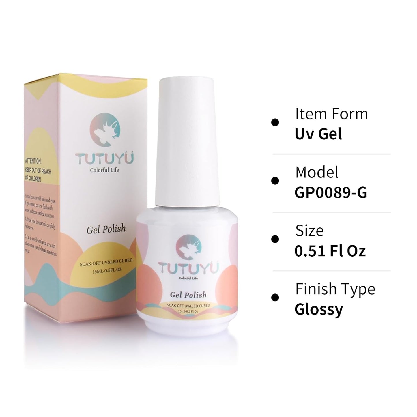 Gold Metallic Glitter Gel Polish,15ml UV/LED Soak Off Sparkly Gold Yellow Chrome Gel Nail Polish Kit for Manicure Salon or DIY Nail Art at Home,Party Holiday Color Gel Gift - GP0089