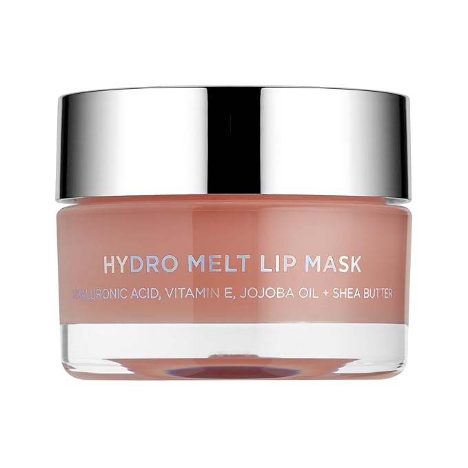 Sigma Beauty Hydro Melt Lip Mask - Hush - Lip Sleep Mask or Day Mask - Plumps, Hydrates and Adds Shine - Leave On Lip Mask with Hyaluronic Acid, Vitamin E, Jojoba oil, and Shea Butter