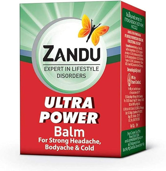 Pack of 20 - Zandu Ultra Power Balm - 8ml