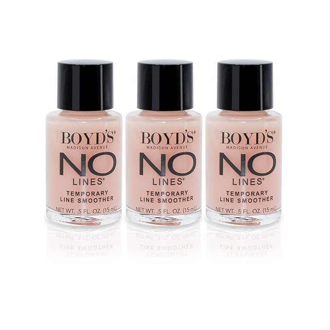 Boyd's Renoir No Lines Temporary Wrinkle Remover- For Forehead, Eyes, Lips, 0.5 fl oz (3-Pack)