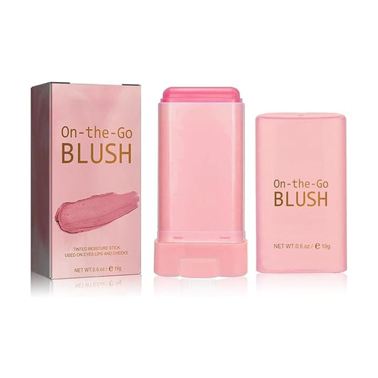 Blush Rare Beauty Liquid Blush Stick Cream Blush Natural Waterproof Long Lasting Powder Blusher,On The Go Blush Brushes For Makeup Cheeks,Suitable For All Skin Types (pink)