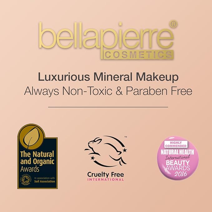 Bellapierre Mineral Blush – Loose Powder Blush, Lightweight Cheek Color, Warm Dewy Finish, Talc-Free, Hypoallergenic & Non-Toxic – 0.3 oz – Suede