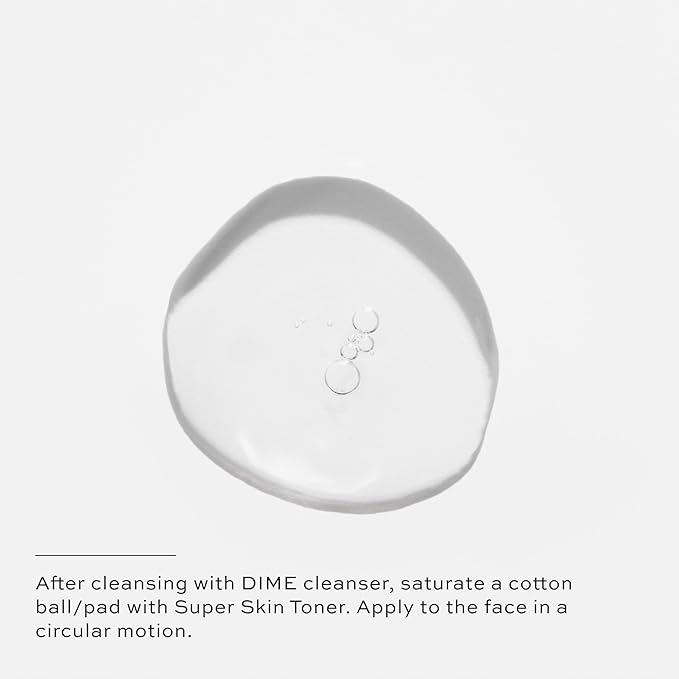 DIME Beauty Mini Super Skin Toner, Alcohol-Free Witch Hazel Toner, Travel-Size Toner with Cucumber Extract, 2 oz / 60 ml