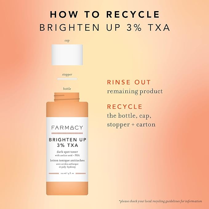 Farmacy 3% TXA Toner for Face - Brightening Face Toner for Oily Skin - Liquid Exfoliant with Azelaic Acid + 5% PHA to Target Visible Dullness + Help Reduce Uneven Skin Tone (50ml)