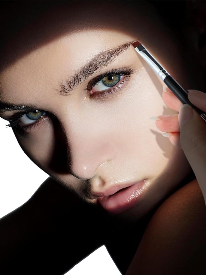 EIGSHOW Flat Eyeliner Brush, Professional Precise Eyebrow Concealer Brush for Sharp Defined, Eye Liner Application with Gel Liquid Cream Powder (E808)