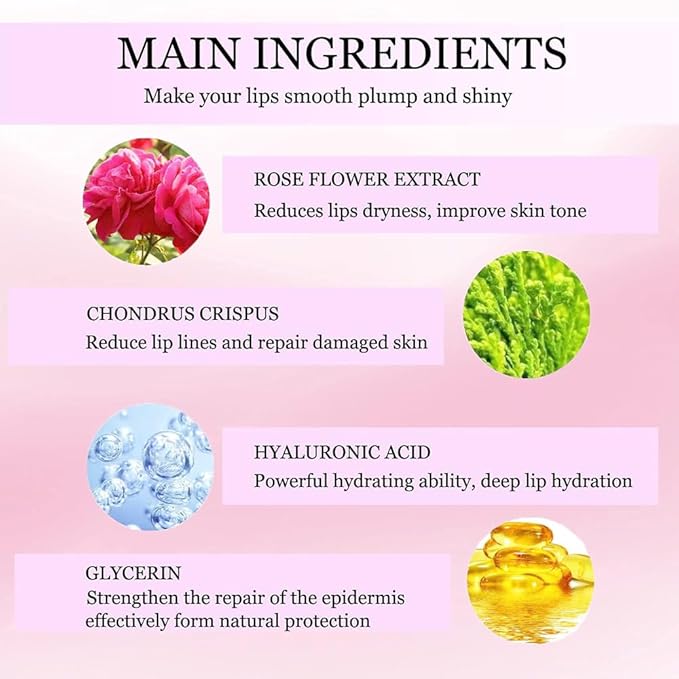 30 Pieces Gel Lip Mask Collagen Crystal Pink Lip Masks, Moisture Lip Care Mask For Anti-Ageing & Anti Chapped, Anti-Wrinkle, Firms Hydrates Lips Fade Lip Color, Make Your Lip Sexy & Plump Your Lips