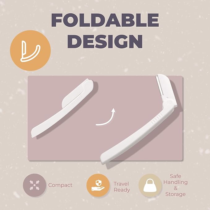 Dermaplaning Tool (9 Count) and Dermaplane Oil Bundle – Easy to Use Face Razor with Smooth Glide Shave Oil for Gentle Exfoliation