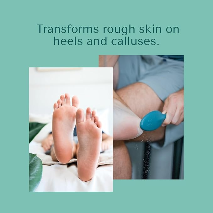 Bare August Glass Foot File Callus Remover- Heel Scraper & in Shower Foot Scrubber Dead Skin Remover - Pedicure Foot Buffer for Soft Feet