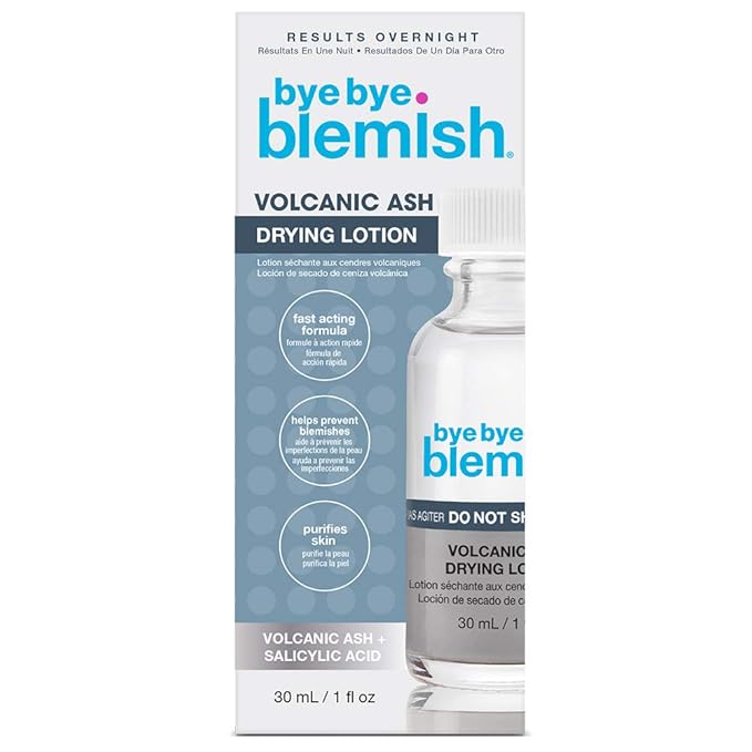 Bye Bye Blemish Drying Lotion Volcanic Ash | Acne Drying Solution To Assist With Blemish Prevention | 1 Fl. Oz.