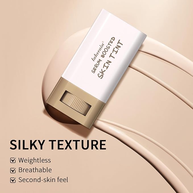 Beauty Balm Serum Boosted Skin Tint – Hydrating Tinted Moisturizer, Lightweight Solid Tinted Foundation Stick for Flawless, Sheer to Medium Coverage, Radiant & Dewy Finish, All-Day Wear (3#, 1)