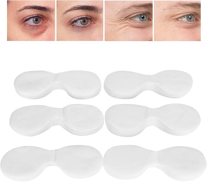 Eye Paper 600pcs Disposable Cotton DIY Eye Paper, Beauty Salon Eye Sheet for Moisturizing Paper Eye s Toner Lotion Paper.