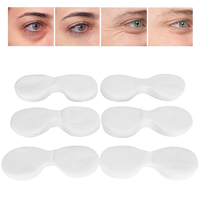 600pcs Eye Mask Paper,Disposable Cotton Ultra-thin Eye Mask Paper DIY Beauty Salon Eye Mask Sheet,Eye Masks Toner Lotion Paper