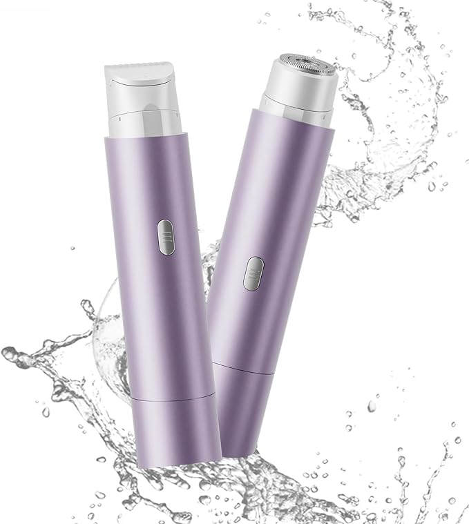 Women's Electric Shaver Waterproof IPX8 Bikini Tnimmer Body Hair Remover/Razors for Women Skin Cordless Rechargeable Razor for Legs underarms pubic Hair Facial Hair Removal for Women