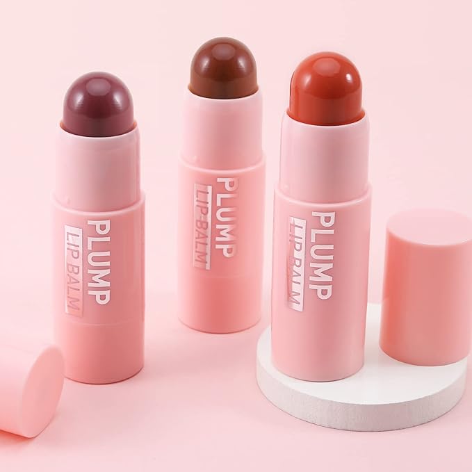 Boobeen Lip Plumping Balm,Moisturizing Lip Plumper Makeup, Long Lasting Lip Moisturizer for Lip Care, Hydrating Lip Balm for Natural Lip Color