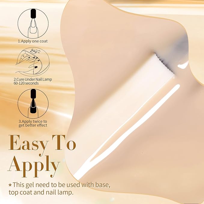 Born Pretty Jelly Gel Nail Polish Nude Set Crystal Transparent Translucent Sheer Clear 6 Colors Gift Collection Manicure Kit