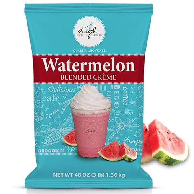 Angel Specialty Products, Blended Smoothie, Frappe Powder Mix, Watermelon [3 LB] [34 Servings]