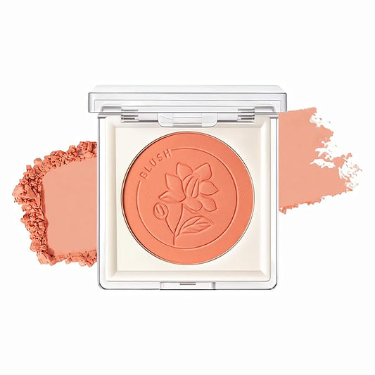 FOCALLURE Powder Palette Blush, Matte Mineral Blush Powder, Bright Shimmer Face Blush Makeup, Contour and Highlight Blush Palette, Highly Pigmented, Long Lasting, Waterproof, Blendable, #301