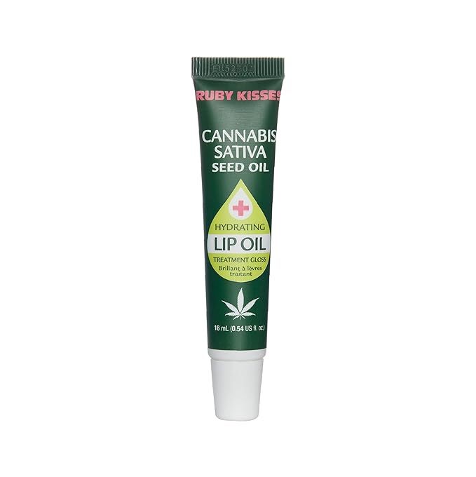 Ruby Kisses Hydrating Lip Oil Cannabis Sativa Hemp Seed RLO04D1 (1 PACK)