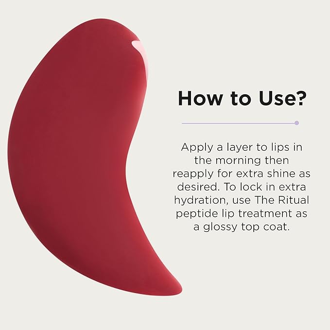 Côte Mulberry Peptide Lip Shine – Milky Mauve Lip Gloss for Plumping & Hydration – Vegan, Cruelty-Free, Anti-Aging, Shea Butter & Hyaluronic Acid Infused – Long-Lasting, Smooth, Moisturizing Shine