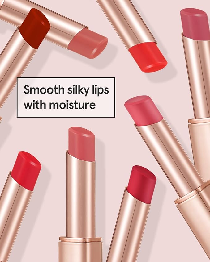 ATHÉ Authentic Airy Lip Balm 05 &JOY, Korean Vegan Color Lip Blam, Flake-Free Slim Fit Lips, Silky Powdery Finish & Air-like Blurring with Vibrant Colors, 0.11oz.