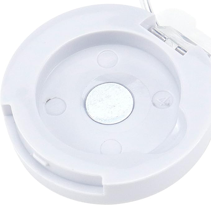 4 Pack Empty Eyeshadow Holder Case Round Magnetic Makeup Eyeshadow Lipstick Palette Container For Travel Sample DIY - White