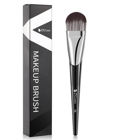 DUcare Flat Foundation Brush for Liquid Makeup, Premium Synthetic Hair Concealer/Kabuki Makeup Brush, Dense Bristles Design, Multi-Purpose Face Brushes for Liquid/Cream/Facial Mask