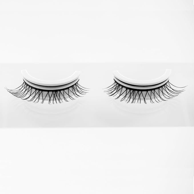 False Eyelashes, 5 Pairs Wispy Light Pre-Glued Self Adhesive Lashes with Applicator (DLP02)