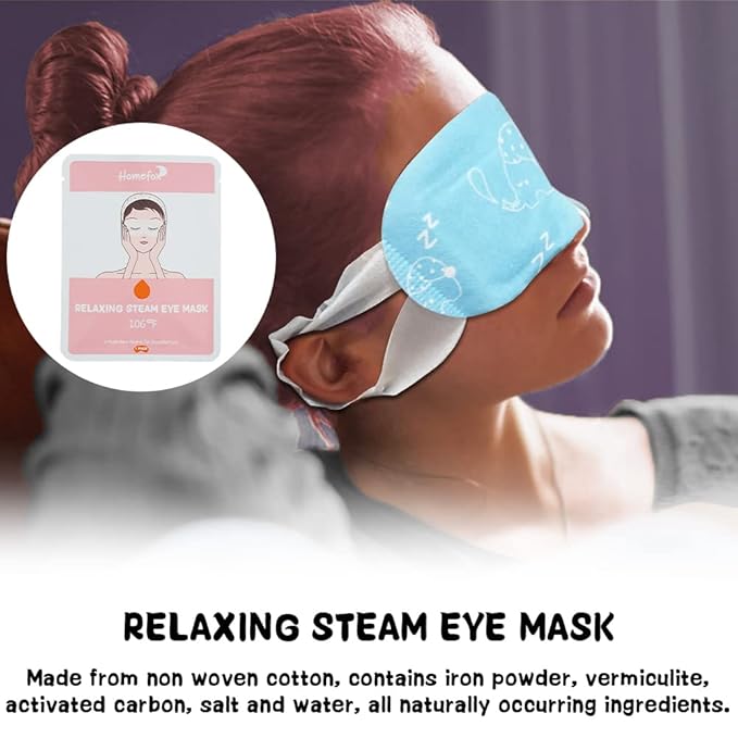 Disposable Steam Eye Mask for Dry Eye Care - 8 Pack Heating Eye Mask for Dark Circles and Puffiness Relief Soothing Warm Eyes Masks Pads, Fragrance Free